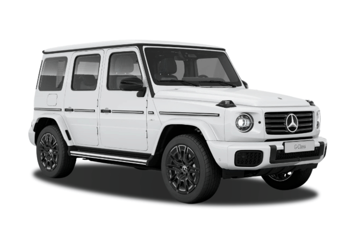 Mercedes Benz G Class Electric Color Opalite White Bright